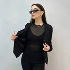 Damen Weste mit elegantem V-Ausschnitt und dekorativen Knöpfen R&B