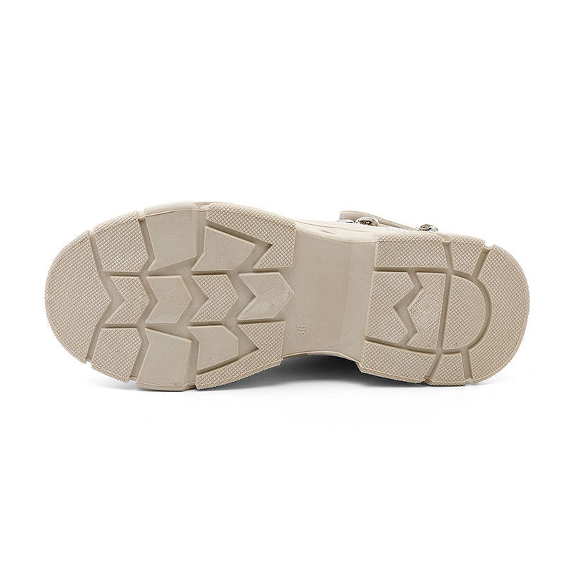 Damen modische High-Top Sneakers mit seitlichem Reißverschluss und dämpfender Laufsohle R&B