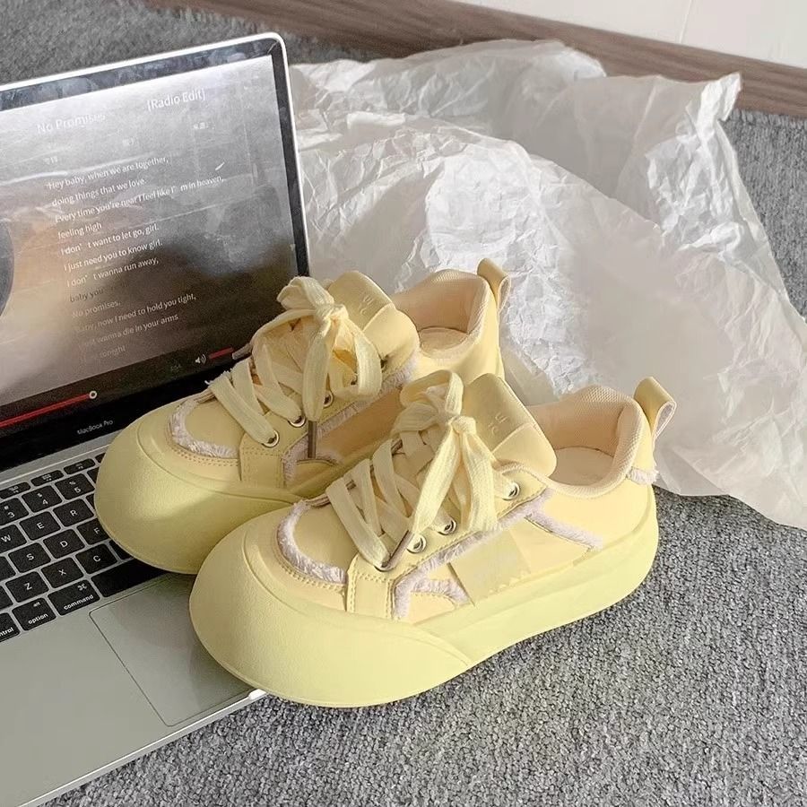 Damen Modische Plateausneaker mit lässigem Design und komfortabler Dämpfung R&B