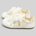 Damen Sportliche Sneaker mit eleganter Perlenapplikation und atmungsaktivem Mesh-Obermaterial