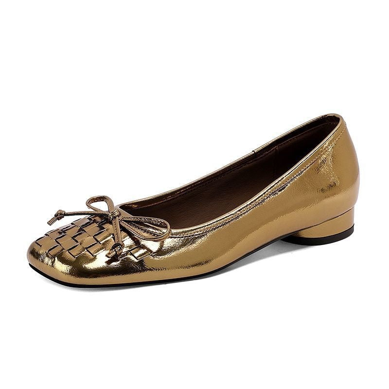 Damen Elegante Ballerinas mit geflochtener Vorderseite und bequemer Sohle R&B