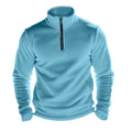 Herren Fleece-Kapuzenpullover mit halbem Reißverschluss R&B