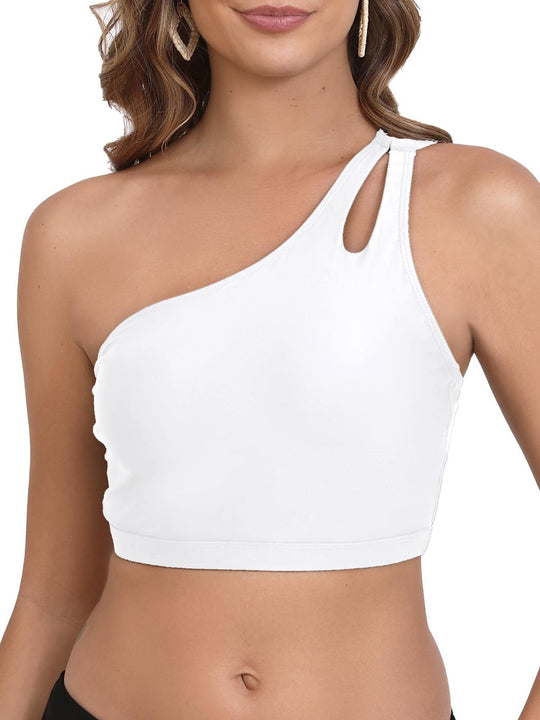 Damen Sportliches Cropped Top R&B