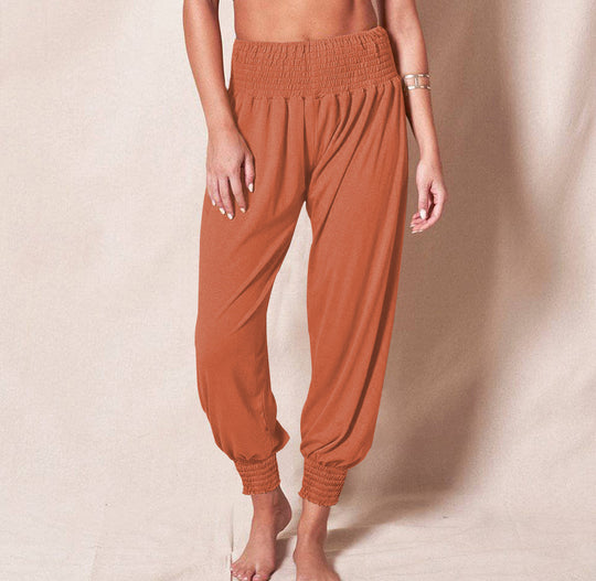 Damen Bequeme Freizeithose mit elastischem Bund und schmalen Bündchen R&B