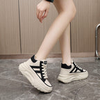 Damen modische High-Top Sneakers mit ergonomischem Komfort und robustem Profil R&B