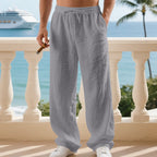 Herren luftige Freizeit-Cargo-Hose mit elastischem Bund und praktischen Taschen R&B