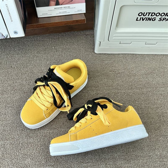 Damen Sneakers im Retro-Stil mit gepolsterter Zunge und atmungsaktivem Obermaterial R&B