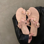 Damen Sandalen mit floralem Design und rutschfester Sohle R&B