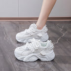 Damen Modische Sneakers mit atmungsaktiver Netzoberfläche und dämpfender Sohle R&B