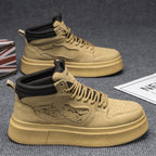 Damen modische High-Top Sneakers mit dämpfendem Sohlenprofil und robuster Verarbeitung