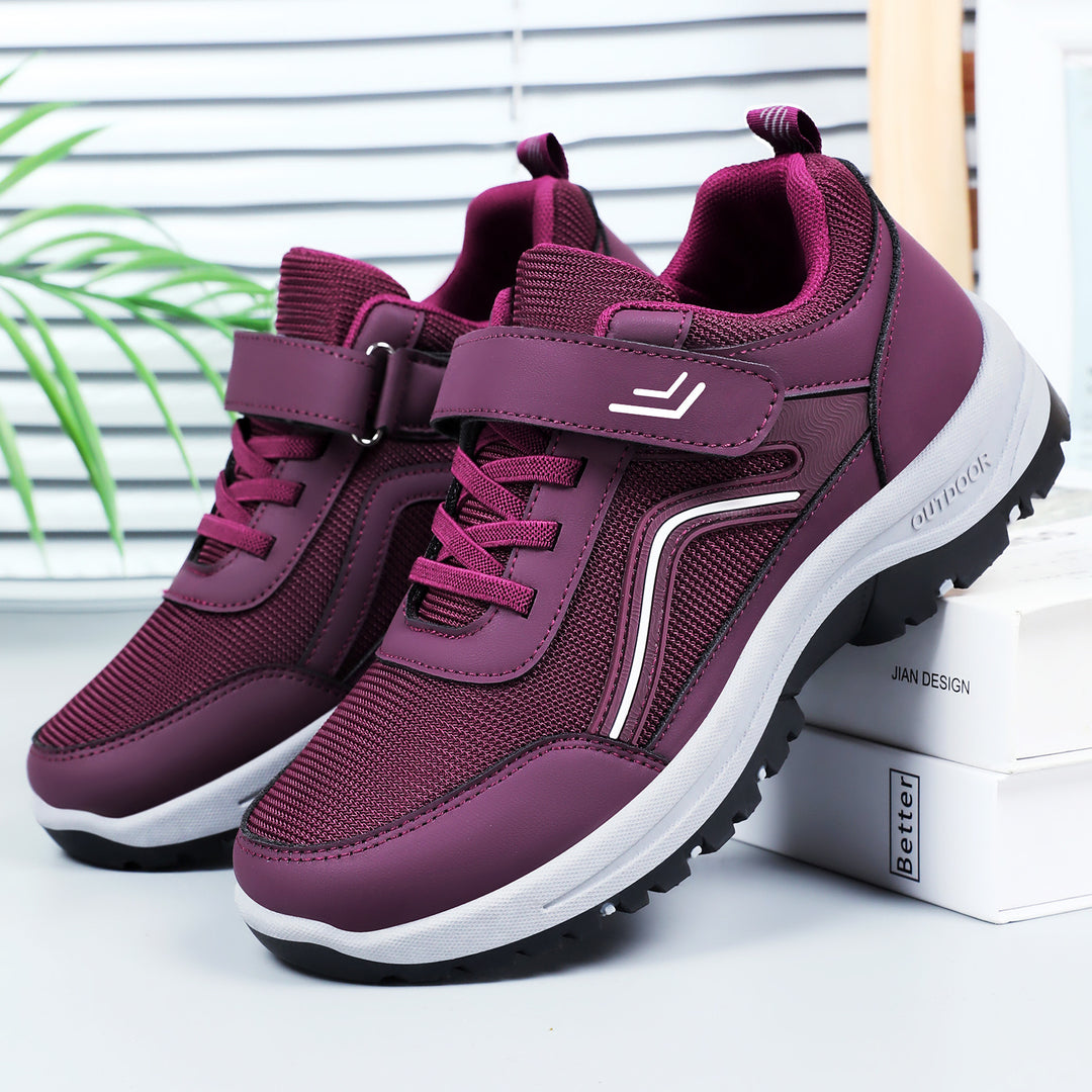 Damen Sportliche Outdoor-Sneaker mit verstellbarem Klettverschluss und griffiger Sohle R&B