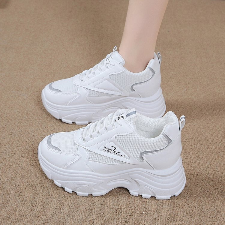 Damen modische chunky Sneakers mit dämpfender Sohle und atmungsaktivem Obermaterial R&B