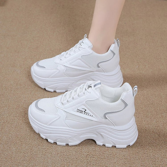 Damen modische chunky Sneakers mit dämpfender Sohle und atmungsaktivem Obermaterial R&B