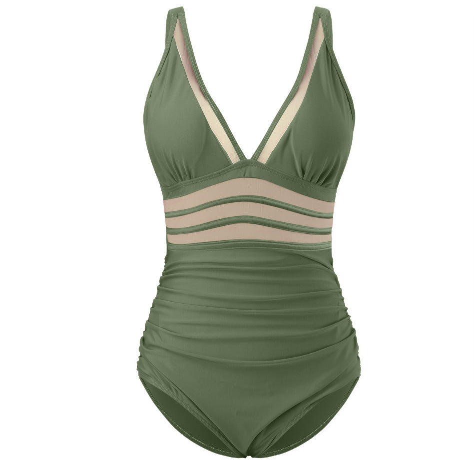 Damen eleganter Badeanzug mit verführerischen Cut-Out-Details R&B