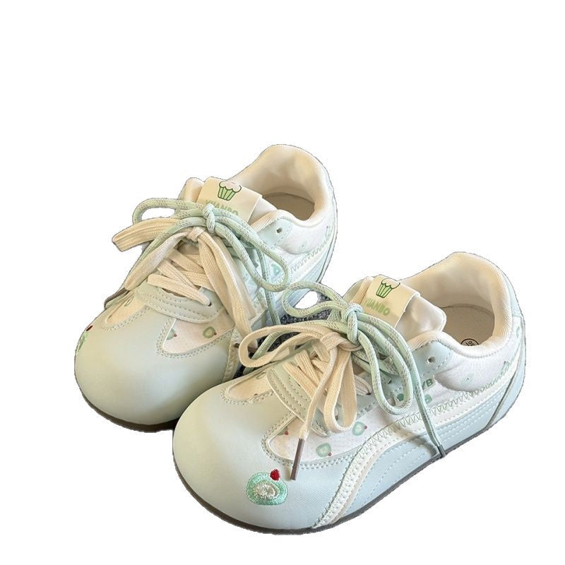 Damen Sportliche Sneakers mit Bärenapplikation und atmungsaktiver Sohle