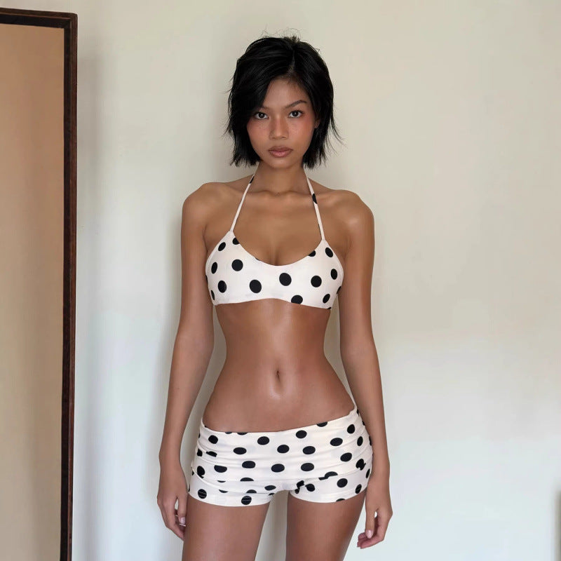Damen Bikiniset mit verspieltem Punktedesign und eleganten Bindeträgern R&B
