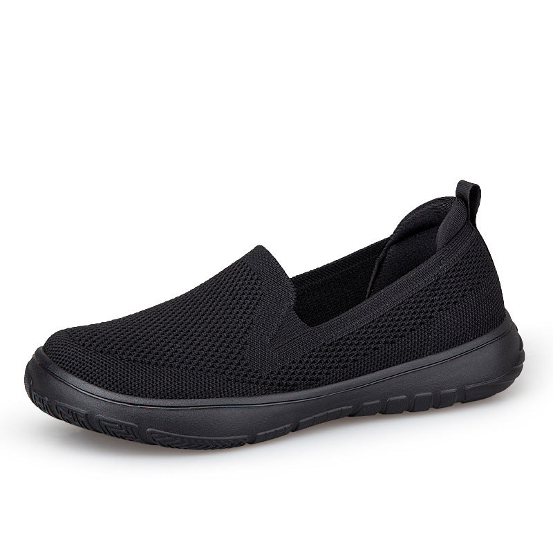 Damen nan nahtloser Strick-Slipper mit ergonomischer Fußbettenkontur und stoßabsorbierender Leichtlaufsohle R&B