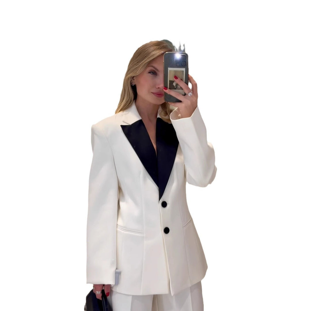 Damen Blazer mit kontrastierendem Revers R&B