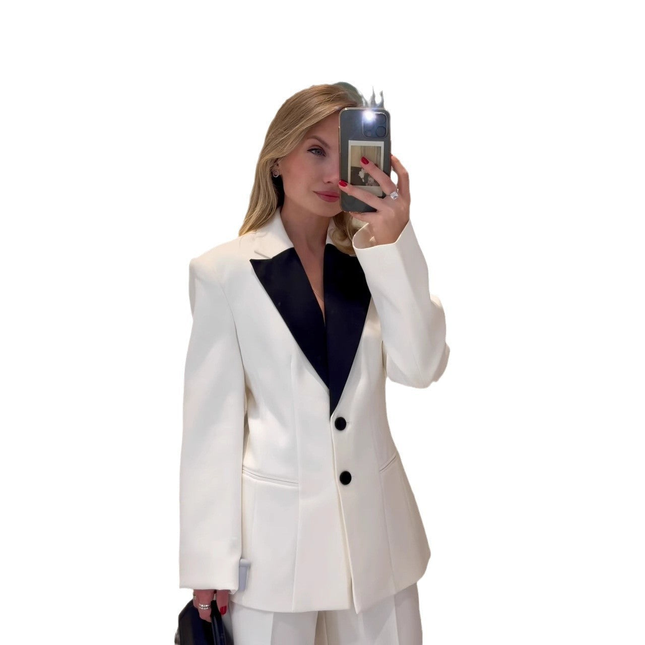 Damen Blazer mit kontrastierendem Revers R&B