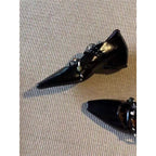 Damen elegante Slipper mit dekorativem Riemchendesign R&B