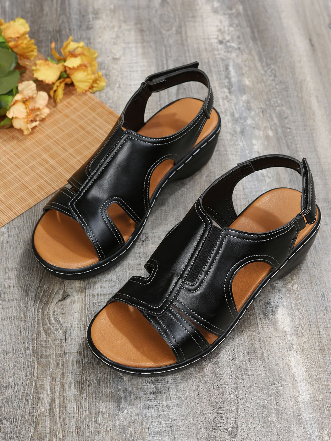 Damen Bequeme Sandalen mit anatomischer Fußbettung R&B