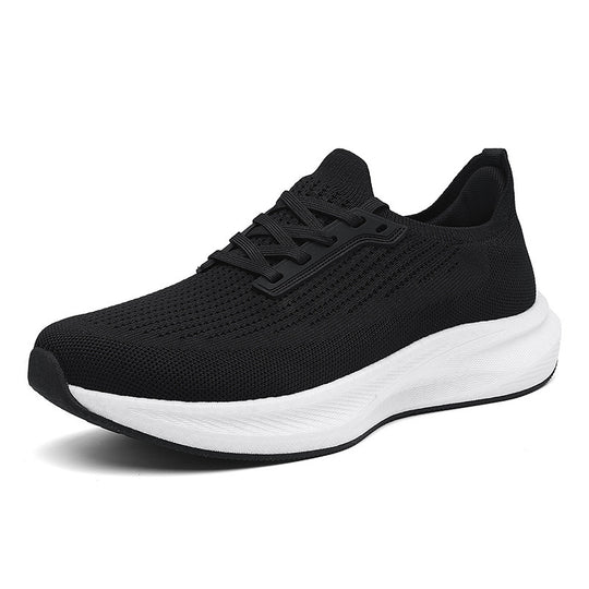 Herren nan atmungsaktive gestrickte Laufschuhe mit dämpfender Leichtschaumsohle R&B