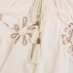Damen Bluse mit floralem Stickmuster und eleganten Quasten R&B