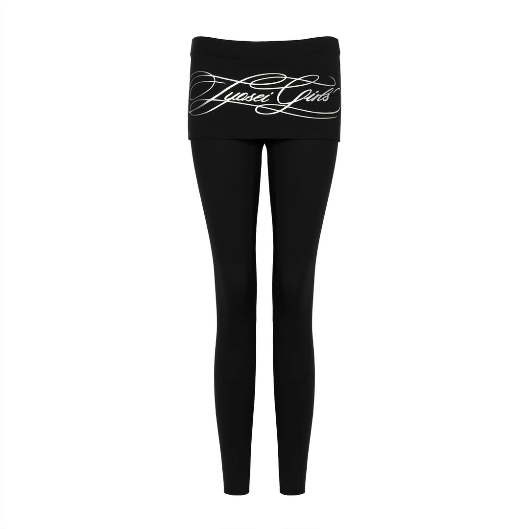 Damen Sportliche Leggings mit breitem Bund R&B