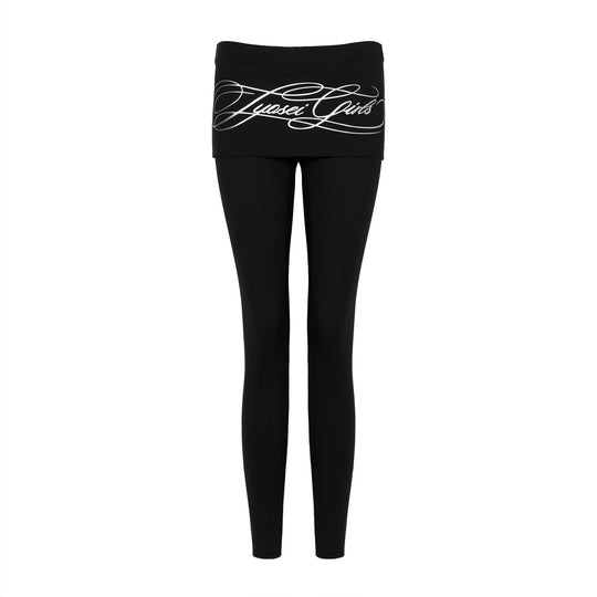 Damen Sportliche Leggings mit breitem Bund R&B