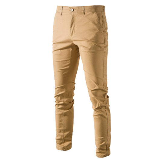 Herren Chinohose mit schmaler Passform und elastischem Bund R&B