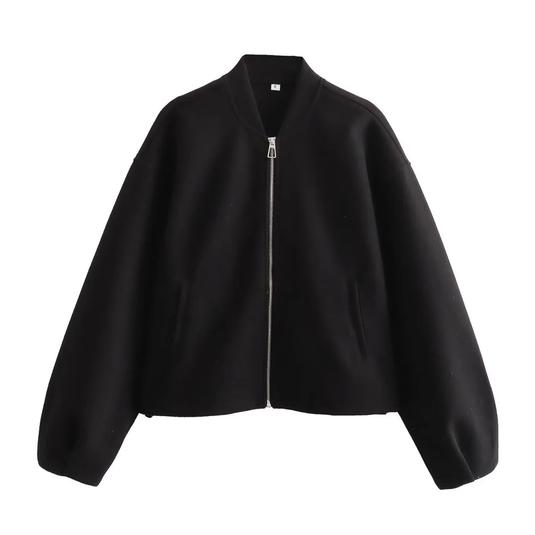 Damen Fleecejacke mit modernem Stehkragen und praktischen Taschen R&B