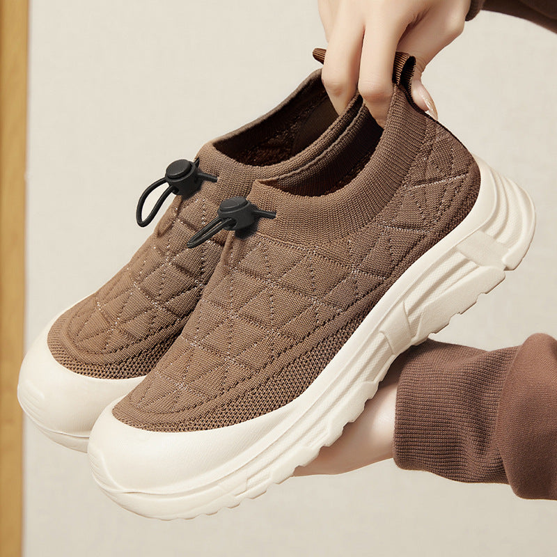 Damen Sportliche Slip-On Sneakers mit atmungsaktivem Obermaterial und rutschfester Sohle R&B
