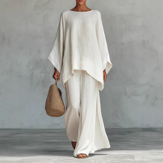 Damen luftiges Set aus weichem Stoff mit weitem Schnitt R&B
