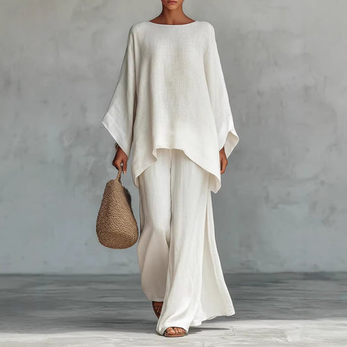 Damen luftiges Set aus weichem Stoff mit weitem Schnitt R&B
