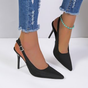 Damen Slingback-Pumps mit elegantem spitzem Zehenbereich und komfortablem Absatz R&B
