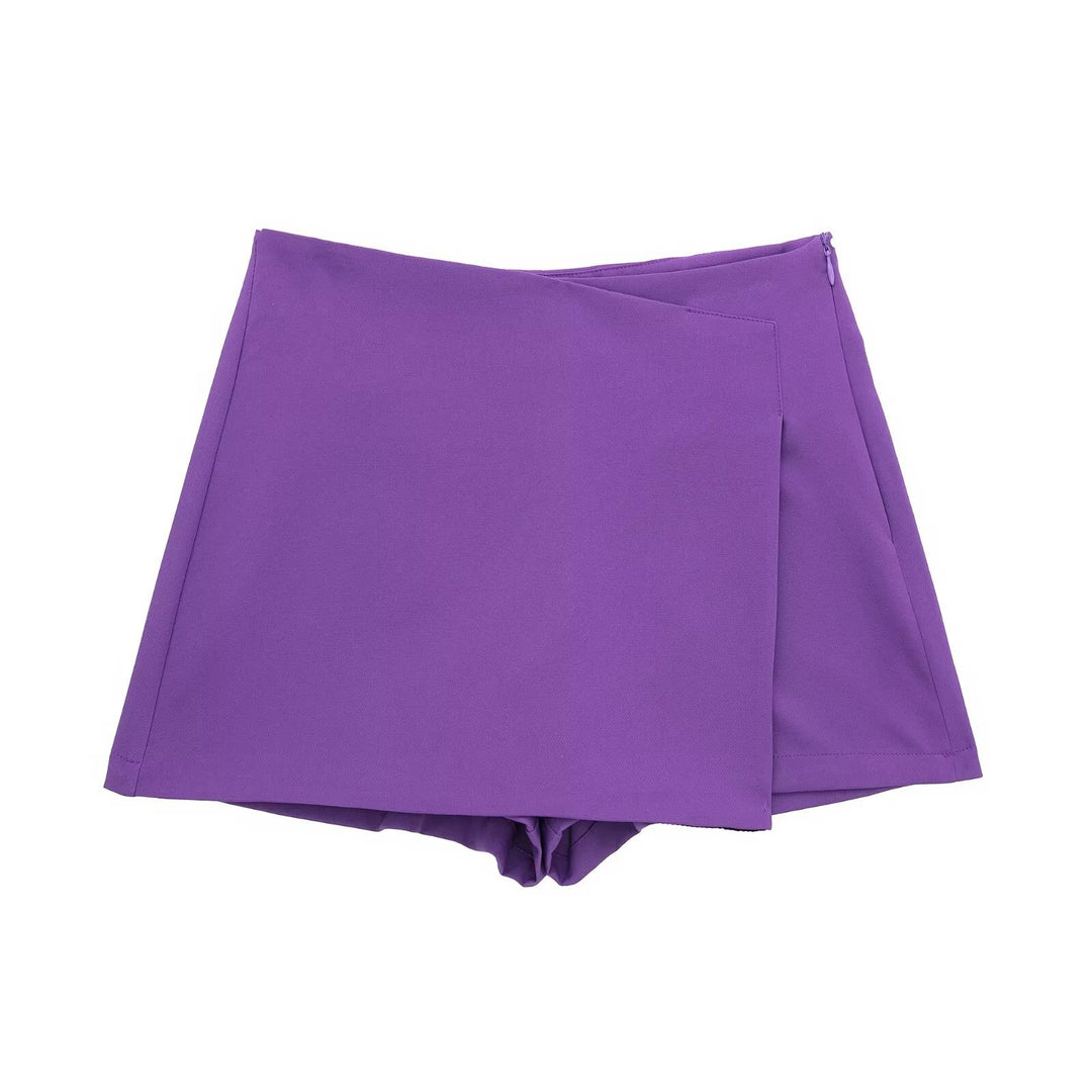 Damen sportliche Shorts mit elegantem Layering-Design R&B