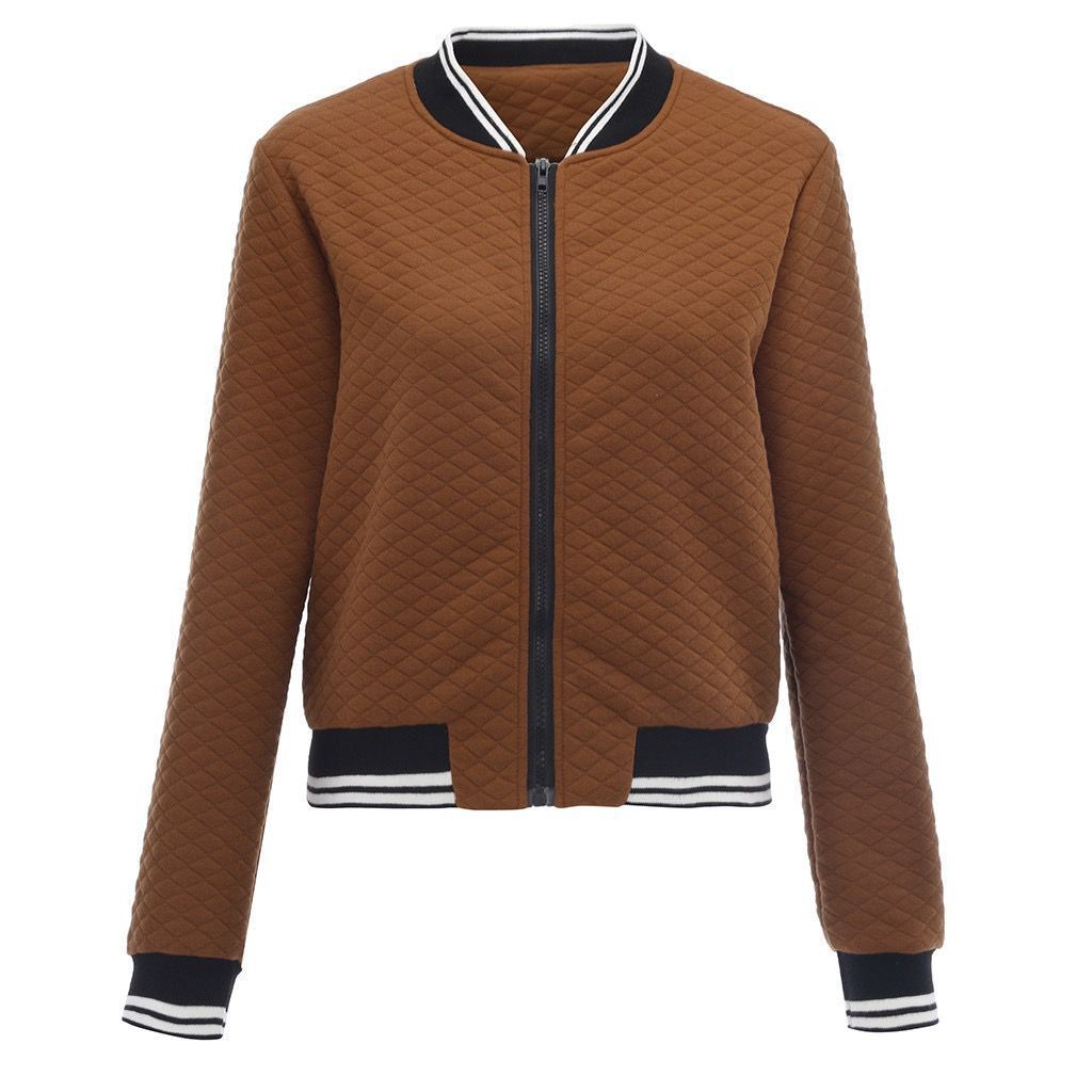 Damen Steppjacke mit sportlichem Reißverschluss und elastischen Bündchen R&B