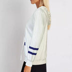 Damen Kapuzenpullover mit maritimem Motiv und strukturiertem GewR&Be R&B