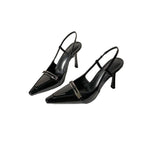 Damen Slingback Pumps mit elegantem Spitzendesign R&B