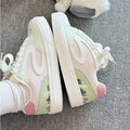 Damen Modische Sneaker mit floralem Design und dicker Sohle R&B