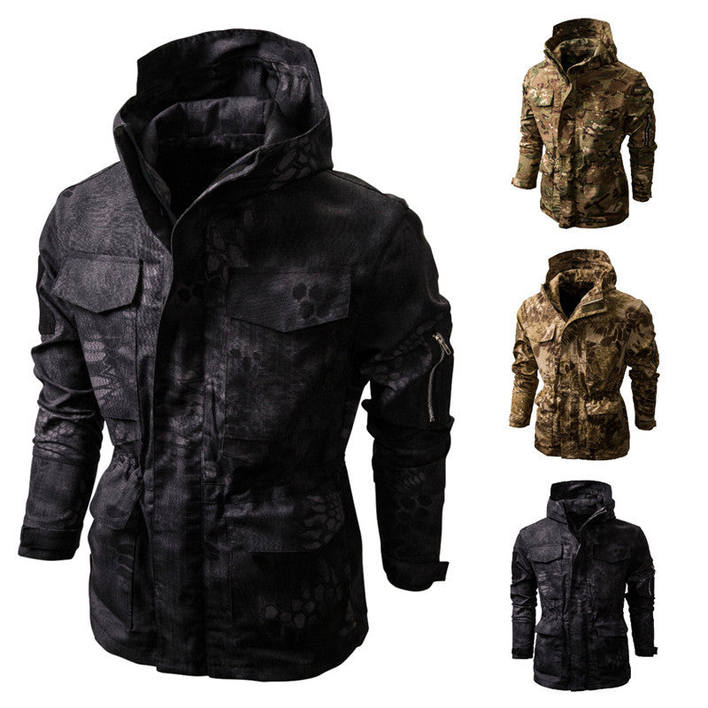 Herren Outdoor-Jacke mit camouflage Design und praktischen Taschen