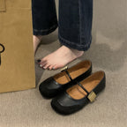 Damen elegante Mary Jane Ballerinas mit modischem Riemchen und bequemer Innenpolsterung R&B