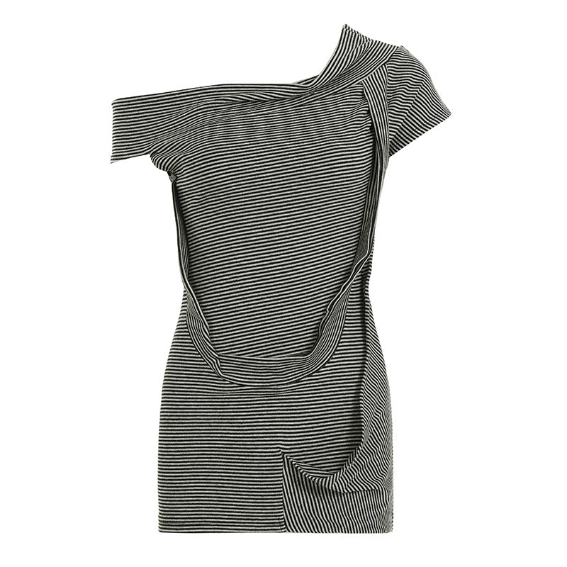 Damen asymmetrisches Oberteil mit vielseitigem Design R&B