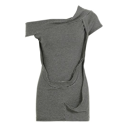 Damen asymmetrisches Oberteil mit vielseitigem Design R&B