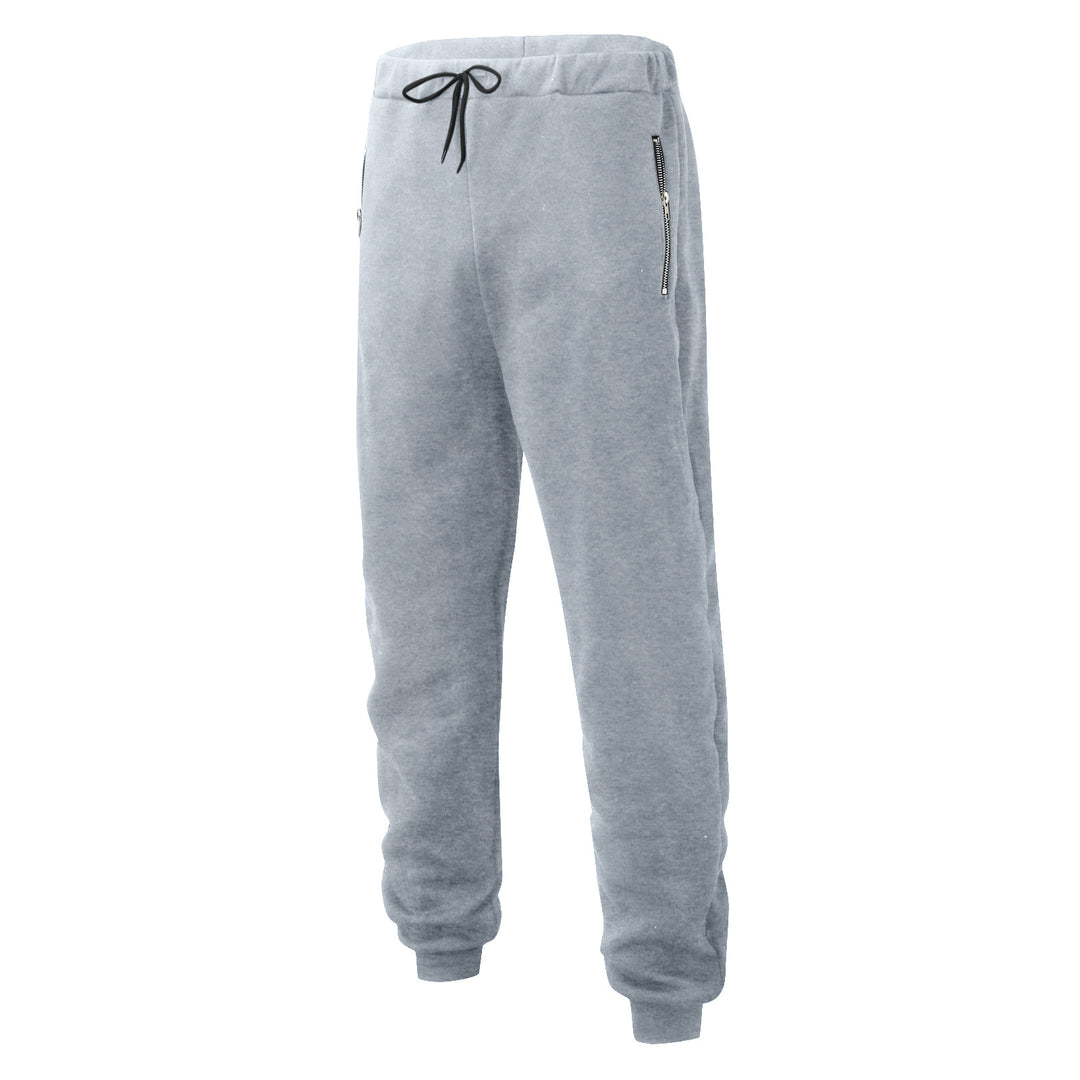 Herren Sportliche Jogginghose mit elastischem Bund und seitlichen Reißverschlusstaschen R&B