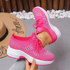 Damen Sportliche Sneaker mit atmungsaktivem Obermaterial und Komfortsohle R&B