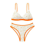 Damen Blumenmuster Bikini mit raffinierter Schnittführung R&B