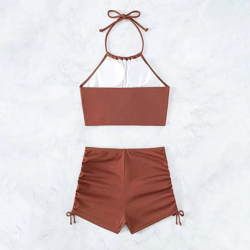 Damen Freizeit-Bikini-Set mit Raffungen R&B