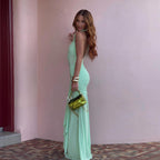 Damen Elegantes Maxikleid mit raffiniertem Wickeldesign R&B