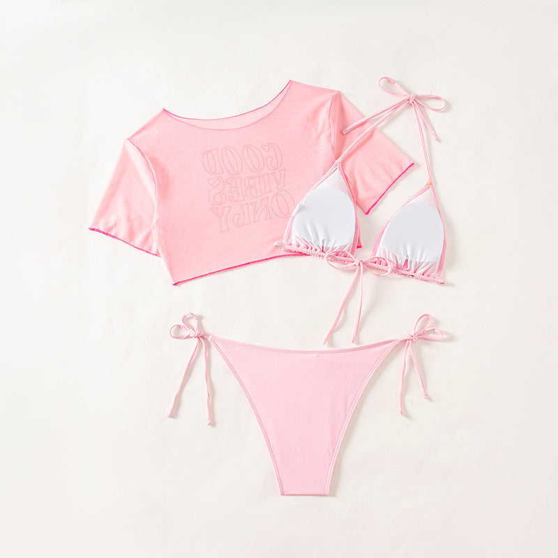 Damen Bikiniset mit lässigem Crop-Top R&B